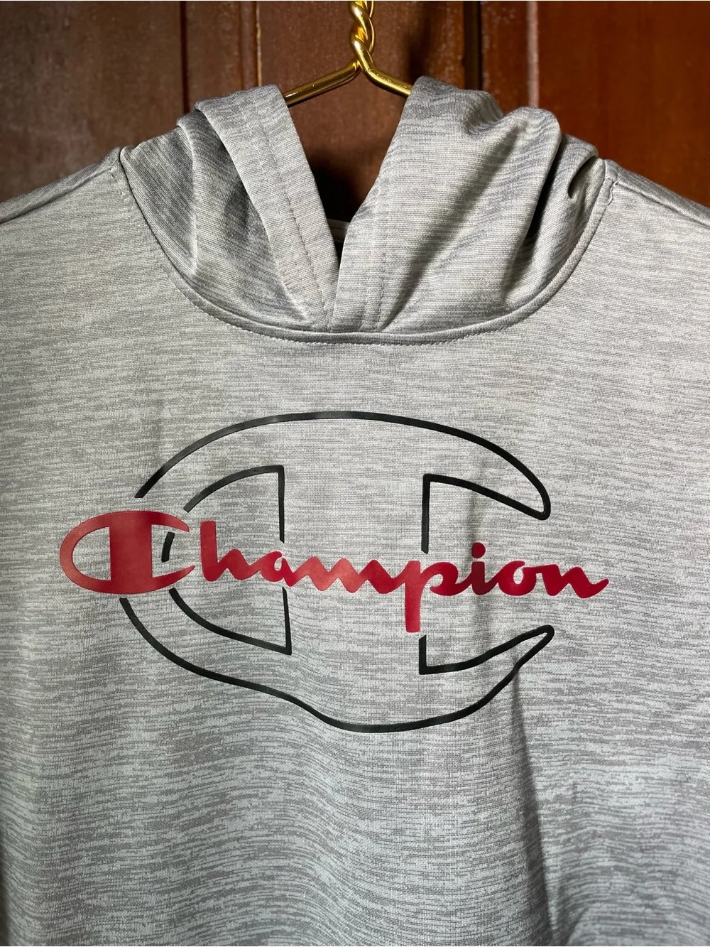 Champion boys 14/16 gray hoodie